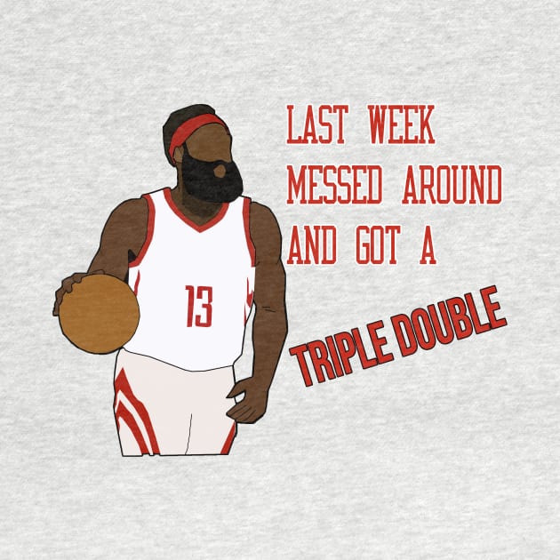 James Harden x Ice Cube 'Last Week Messed Around and Got a Triple Double' "It was a good day" - Houston Rockets by xavierjfong